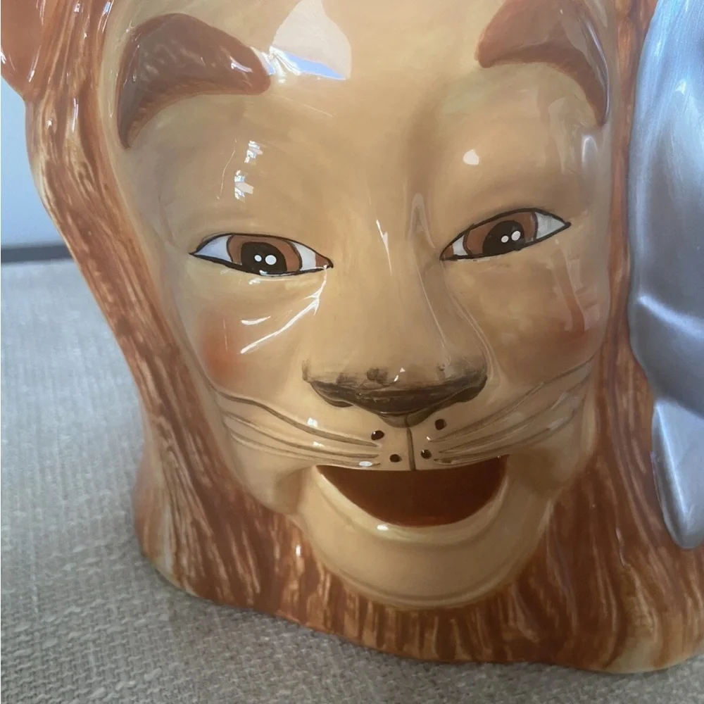 Wizard Of Oz Cookie Jar Vintage 1997 Tin Man Cowardly Lion Scarecrow Retired